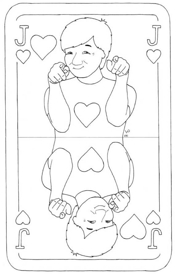 coloring pages of hearts. Jackie of Hearts
