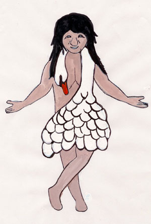 Biork Swan Dress Jackie Debi adult
